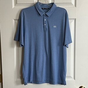 Travis Mathew Men’s polo- Blue - L